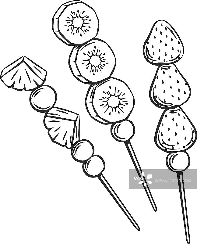 糖葫芦轮廓图标图片素材