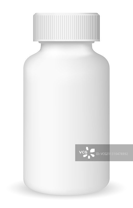 白色背景上的白色医用容器图片素材