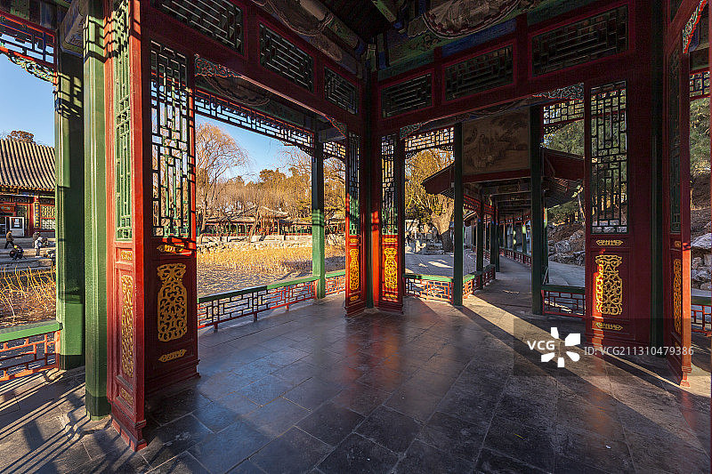 大雪节气的谐趣园！图片素材