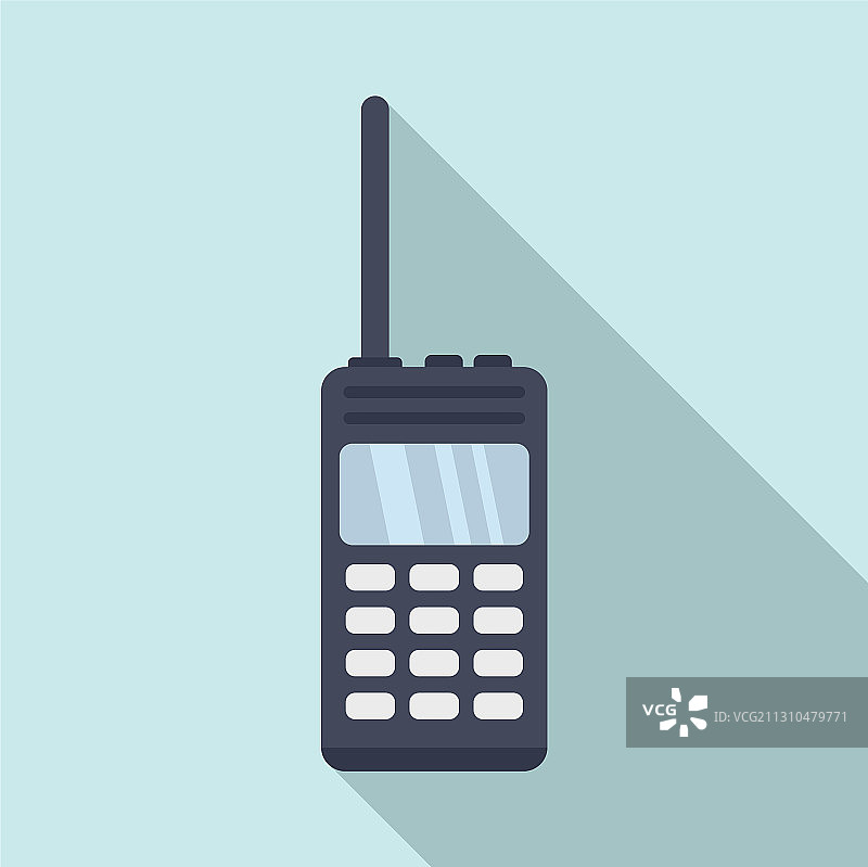 扁平风格对讲机图标图片素材