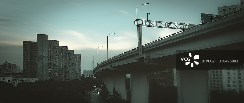 上海城市高架图片素材