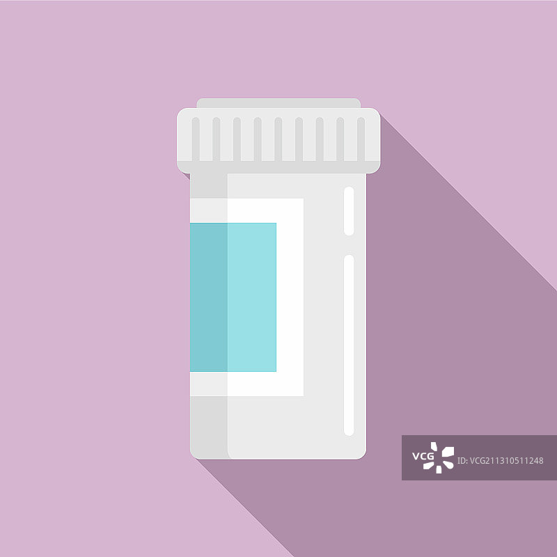 扁平风格的麻醉药丸罐图标图片素材