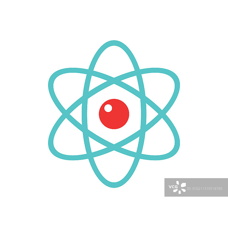 扁平风格的原子概念图标图片素材