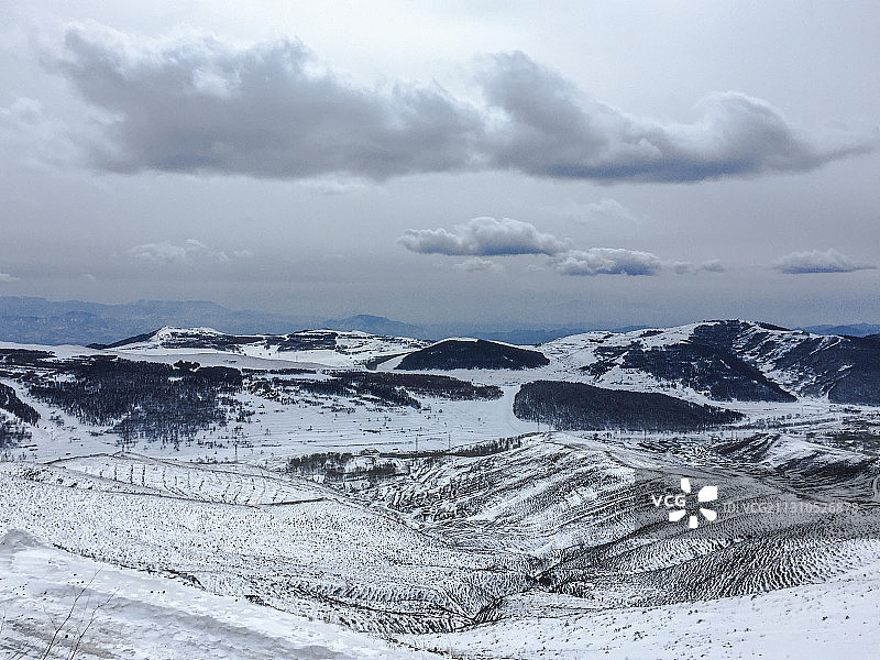 雪季的崇礼图片素材