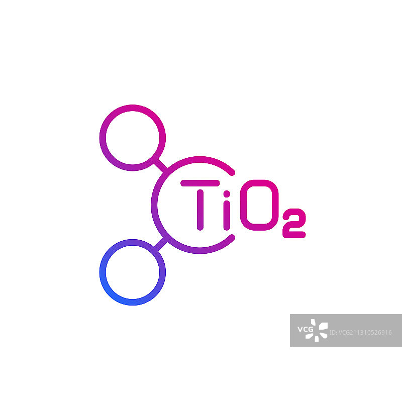 二氧化钛分子线条图标图片素材