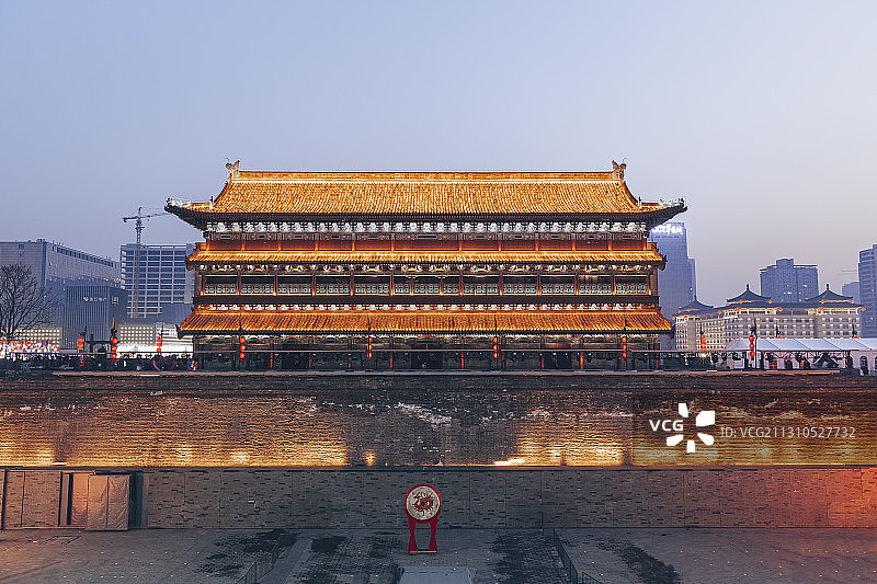 西安古城门图片素材