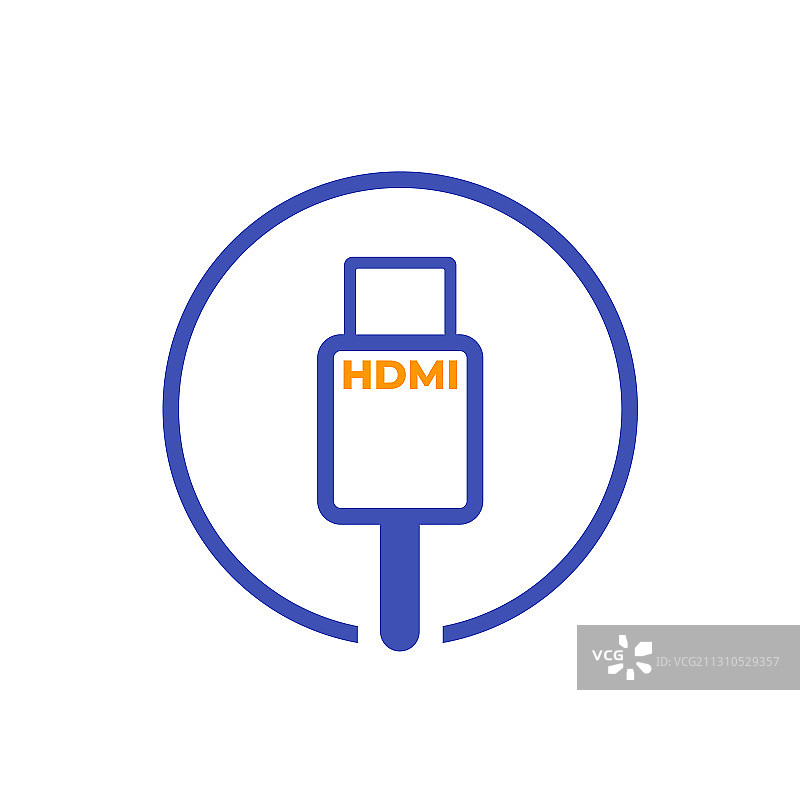 HDMI连接线图标图片素材