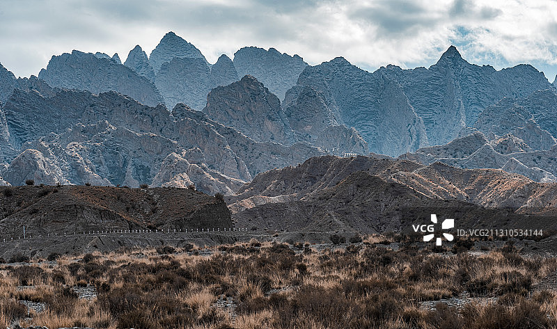 中国最西部帕米尔高原的地貌图片素材