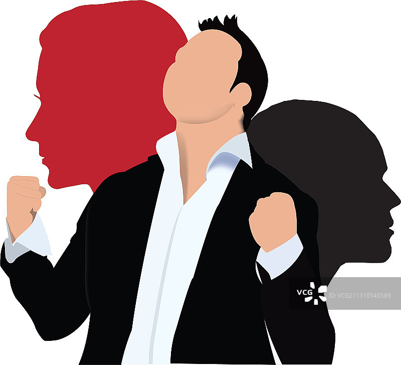 欢呼的杰出经理人图片素材