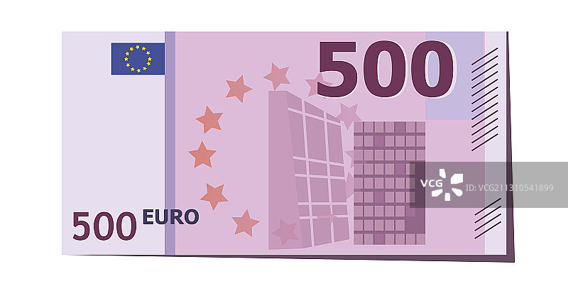 500欧元纸币图片素材