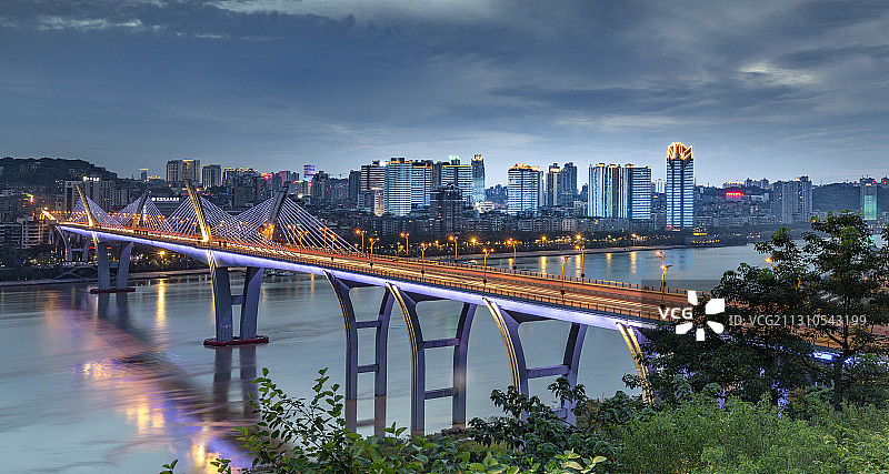 泸州江阳区夜景图片素材