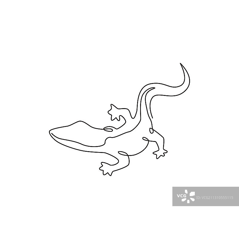 单线连续绘画-可爱的岩石图片素材