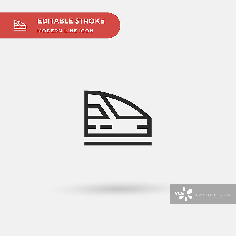 高速列车简约图标图片素材