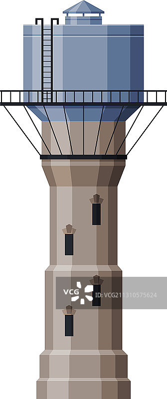 水塔液体储罐乡村生活图片素材