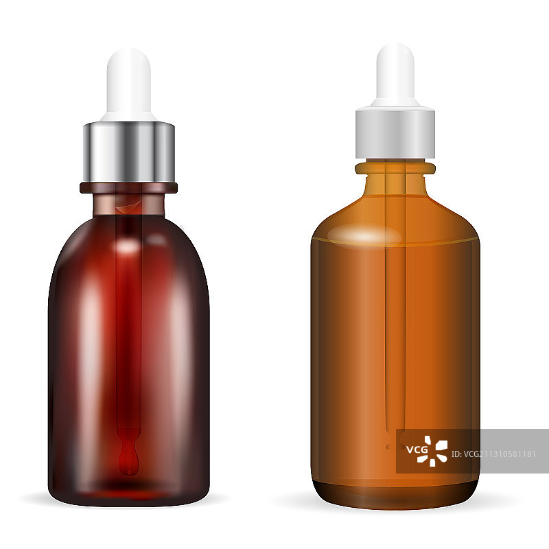 带滴管的化妆品瓶图片素材