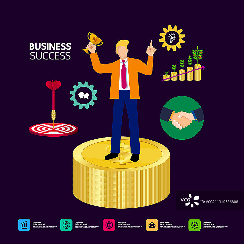 商业与成功目标图片素材