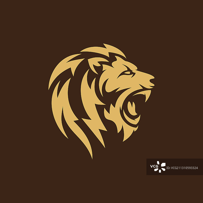 狮子标志设计模板图片素材