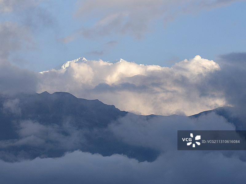 吉隆沟东向.蓝塘里壤峰 7227M图片素材