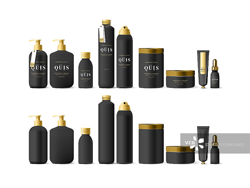 逼真的白色化妆霜容器图片素材