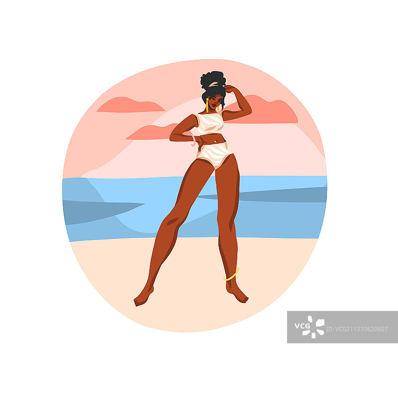 手绘抽象股票平面图形图片素材