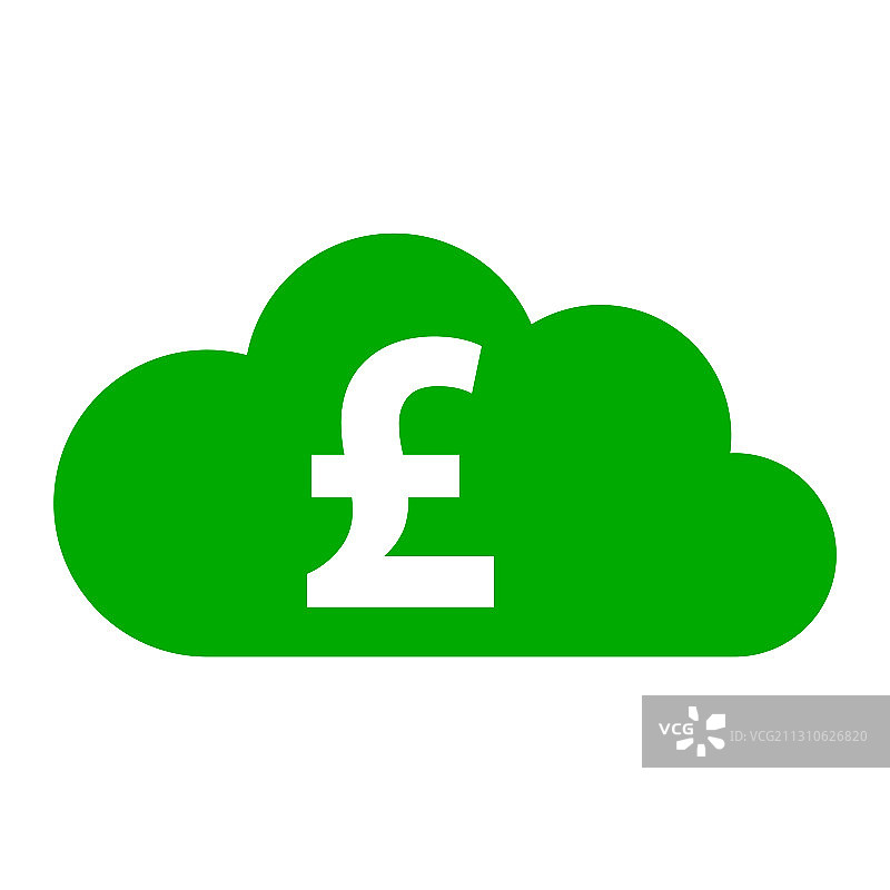 英镑和云朵图片素材