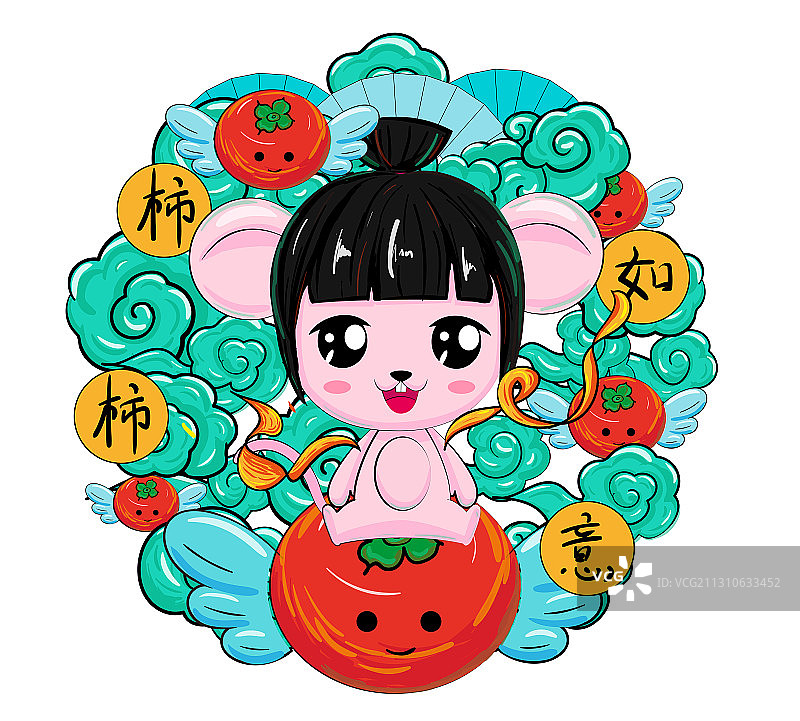 柿柿如意图片素材