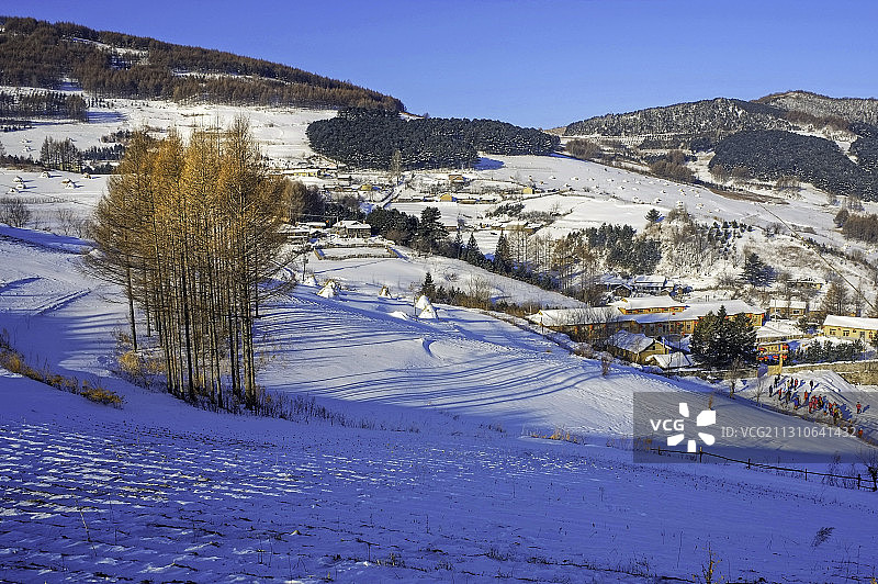 松岭 雪乡图片素材