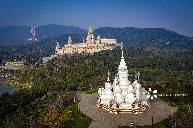灵山大佛 五印坛城 梵宫 转经长廊图片素材