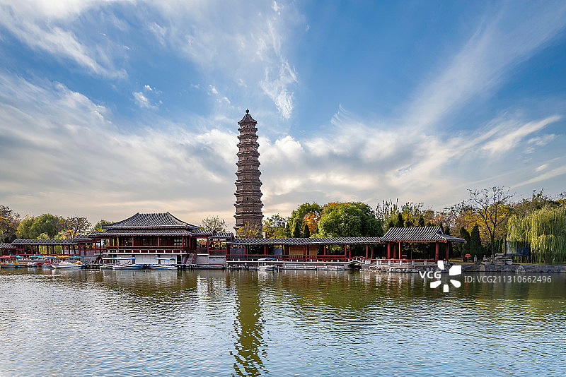 中国河南开封铁塔公园图片素材