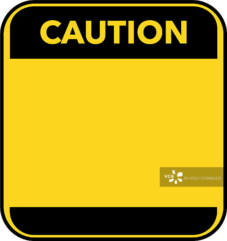 黄色底的空白危险警告标志图片素材