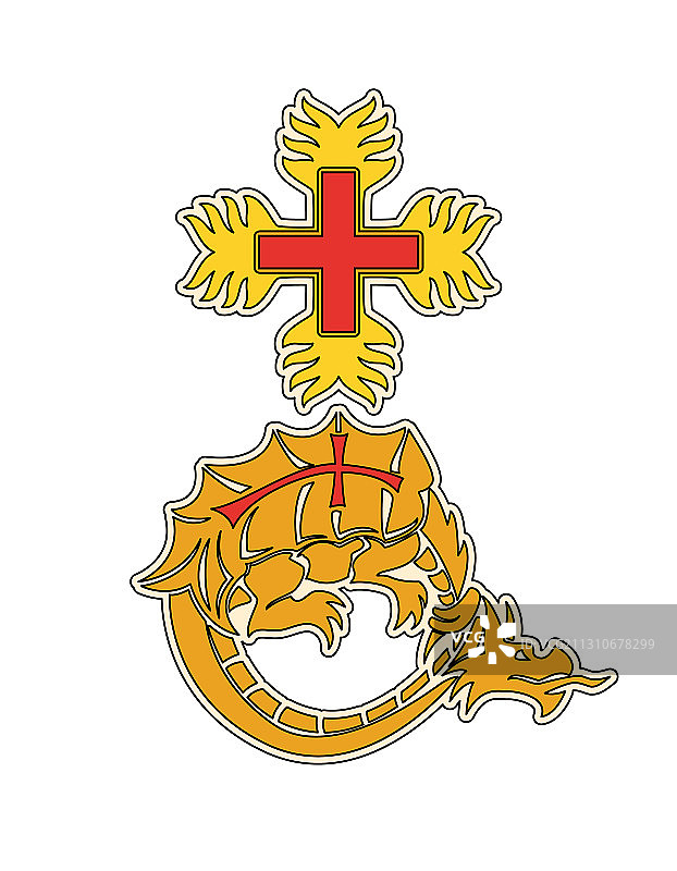 订单龙形徽章图片素材