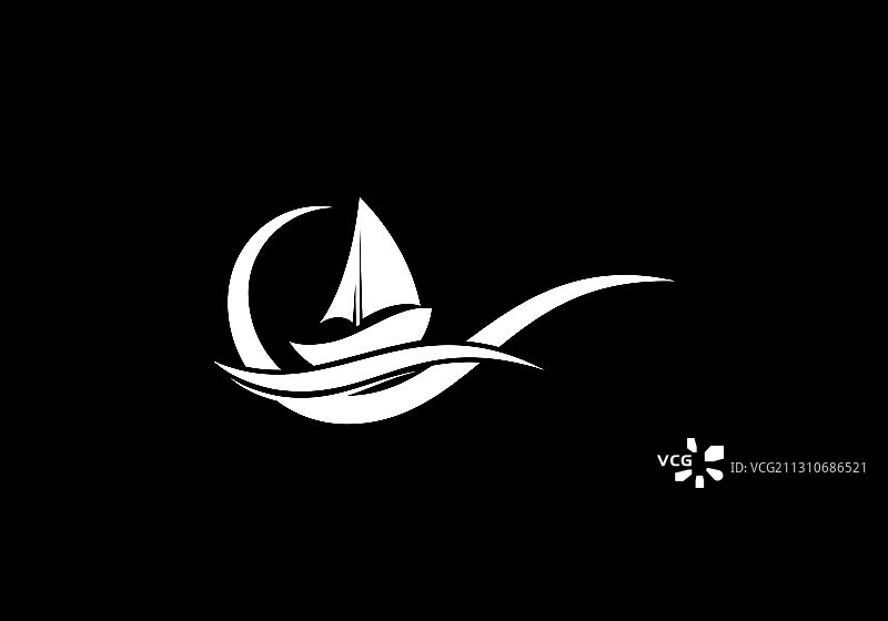 轮船Logo设计模版图片素材