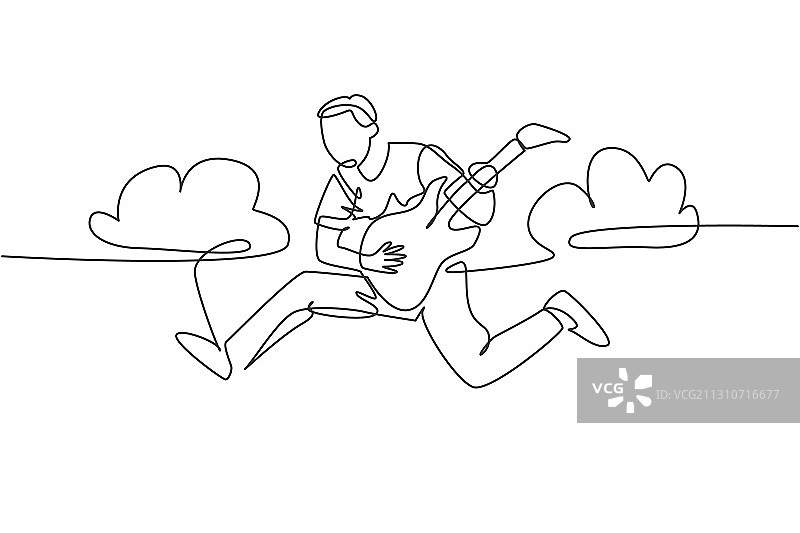 充满活力的音乐家表演概念图片素材