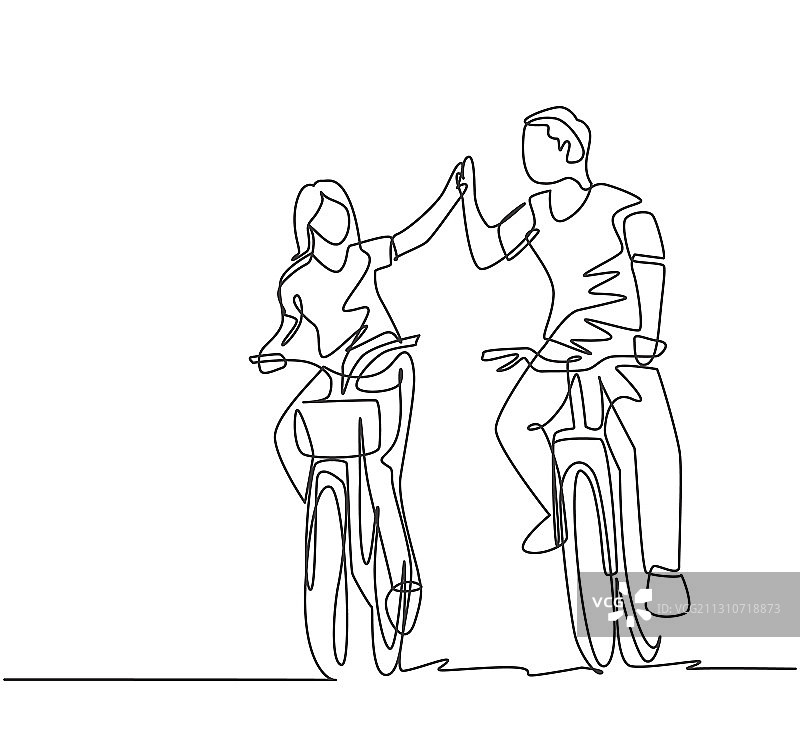 爱情关系概念单线图图片素材