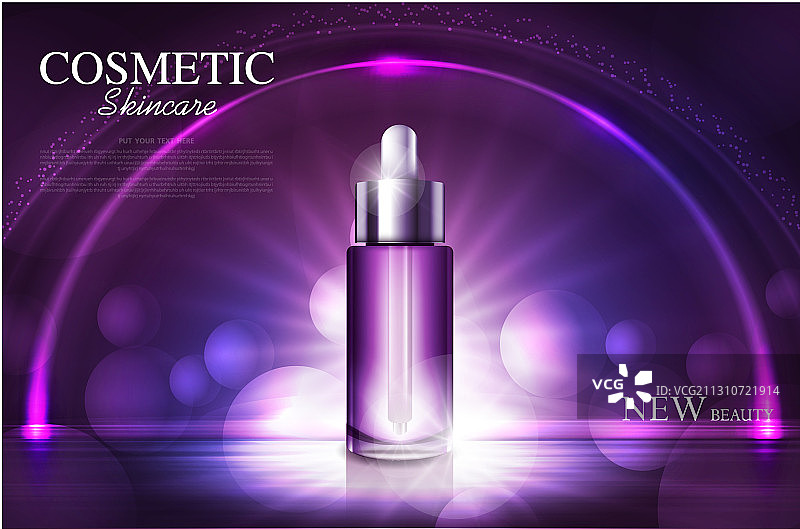 化妆品海报瓶包装设计图片素材