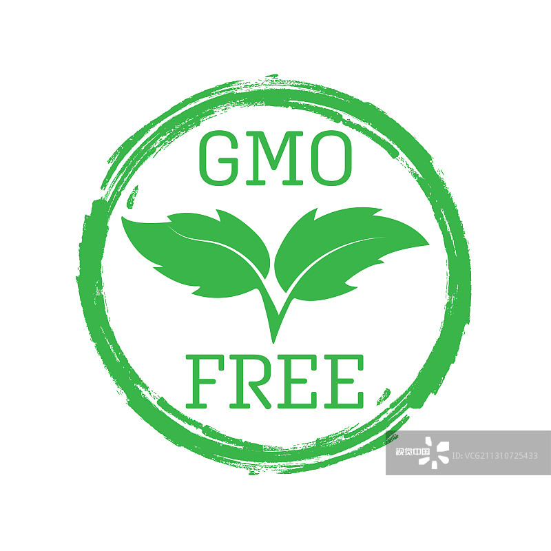 用于菜单banner的风格化非转基因字样图片素材
