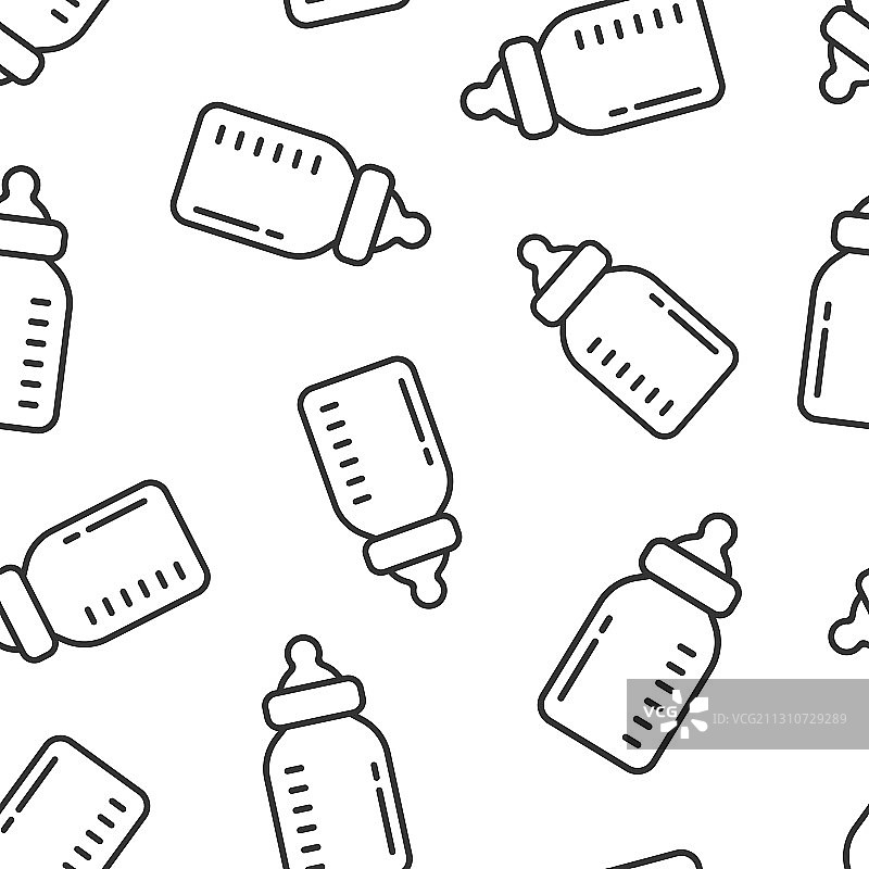 扁平风格的奶瓶图标图片素材