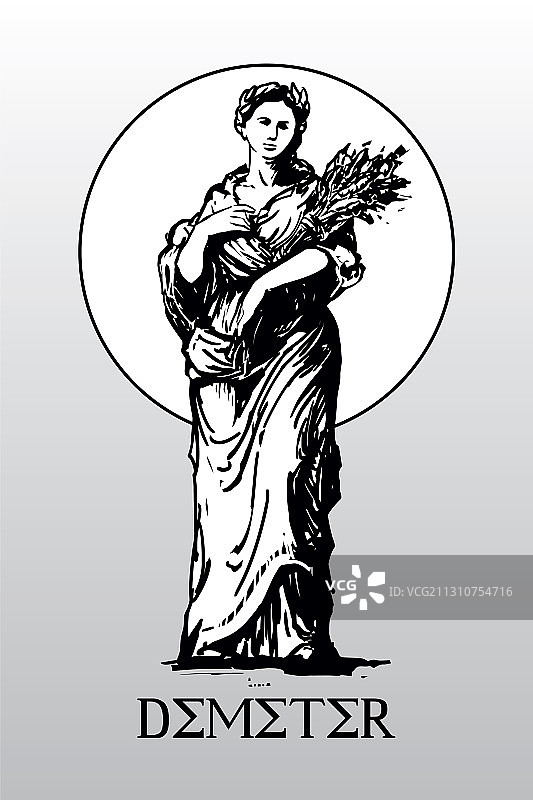 农业女神狄蜜特图片素材