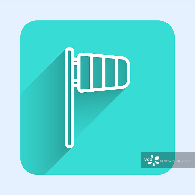 白色线条气象锥形风向标图片素材