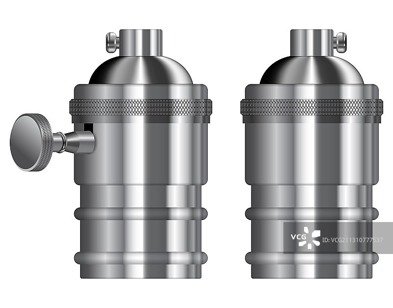 灯座爱迪生灯泡支架钢制盒图片素材