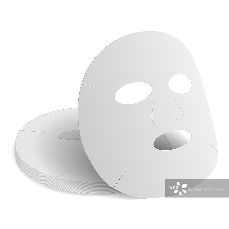 3D面膜美容胶原蛋白产品模型图片素材