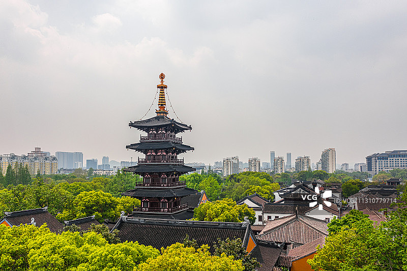 江南水乡、同里古镇、周庄古镇、南京城市风光、扬州、姑苏城外寒图片素材