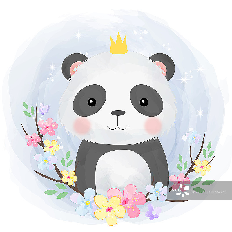 可爱熊猫图片素材