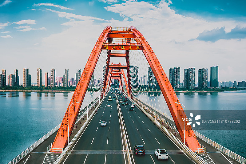 航拍湘江福元路大桥2020图片素材