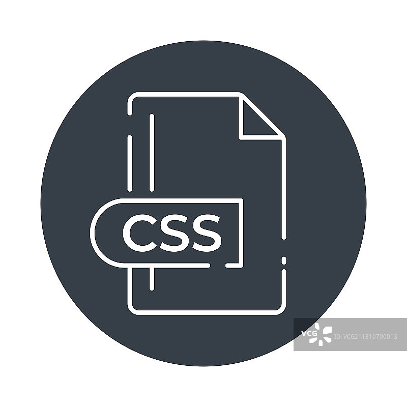 CSS文件格式图标CSS扩展填充图标图片素材