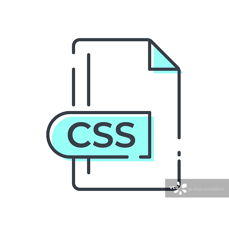 CSS文件格式图标CSS扩展线图标图片素材