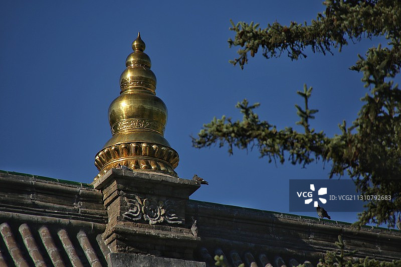佛教圣地五台山-塔院寺图片素材
