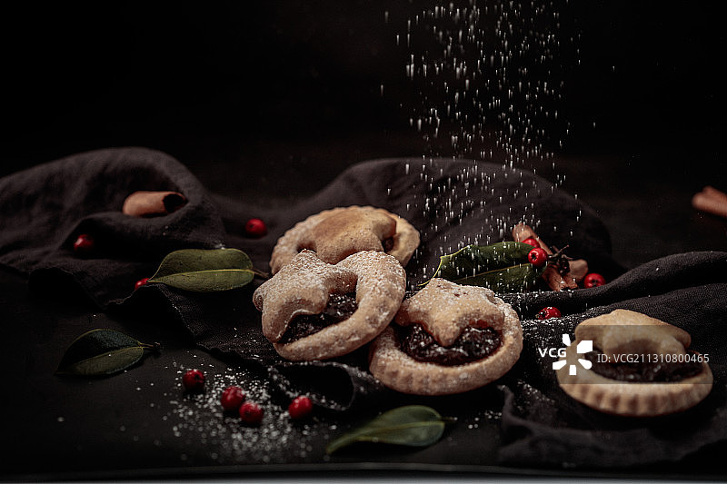 冬青肉桂肉馅饼图片素材