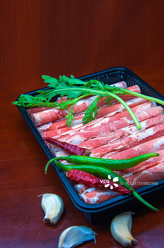 内蒙羔羊卷肉羊肉山羊肉绵羊肉图片素材