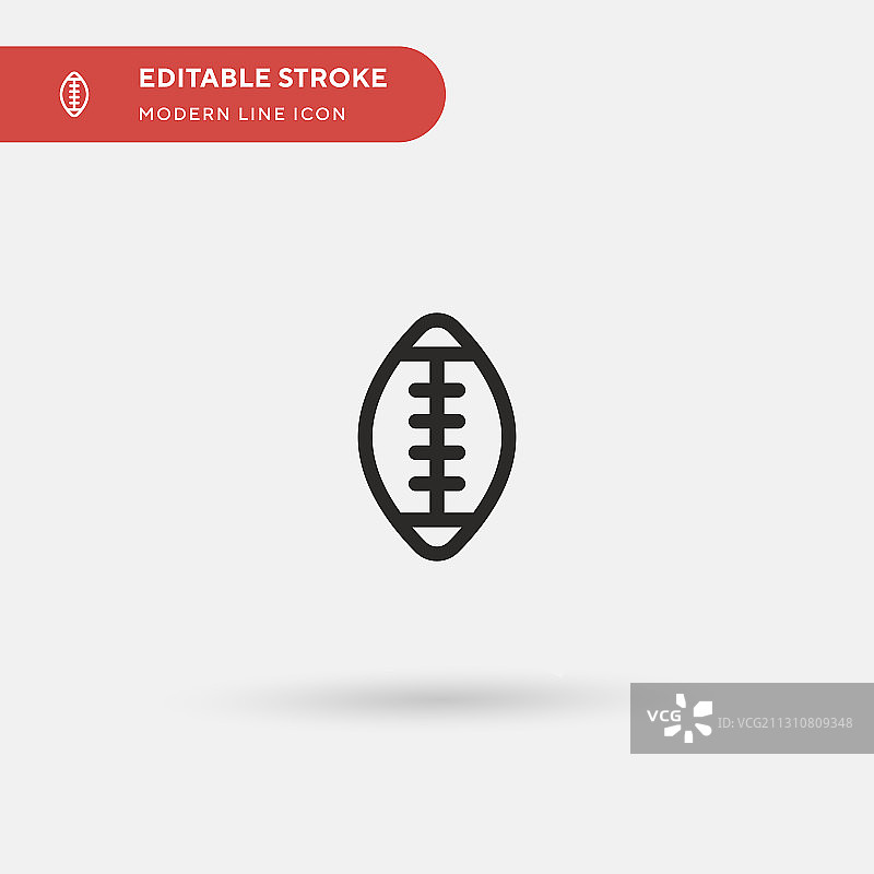 美式橄榄球简约图标图片素材